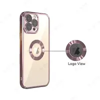 SPRING ART Back Cover Ring Logo Cut for Magsafe Compatible with iPhone 14 Pro Lens Protection Chrome Back Case Cover for - iPhone 14 Pro (Rose Gold)-thumb3