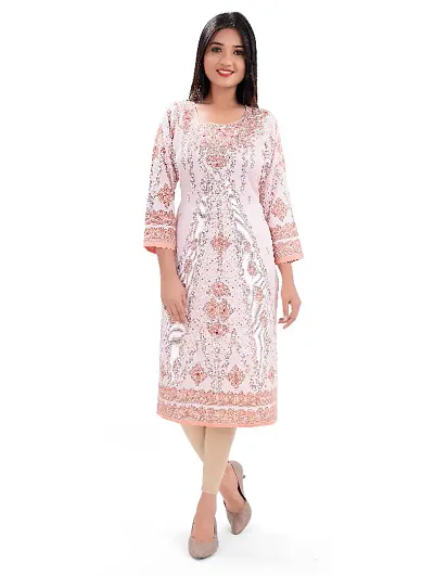 Beautiful Chanderi Cotton Stitched Kurta for Women