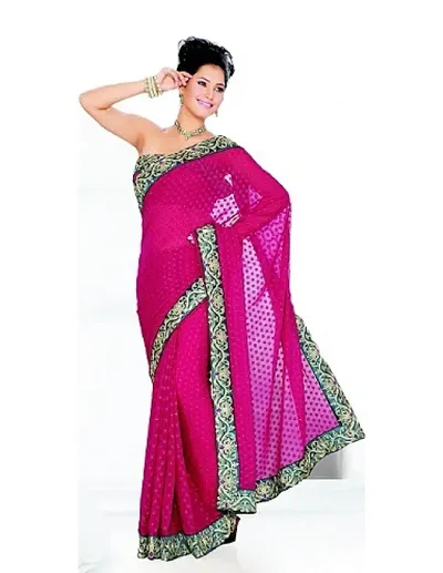 Best Selling Georgette Saree with Blouse piece 