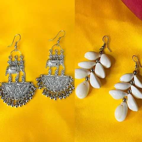 Trendy Oxidised Earring Combo