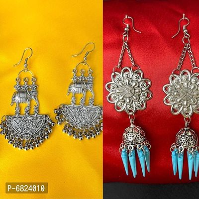 Trendy Oxidised Earring Combo