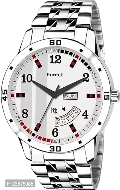 Hmt Men's Fashion Stainless Steel Case|Luxury Analog Watch|Classic Scratch Proof Watch for Men-thumb0