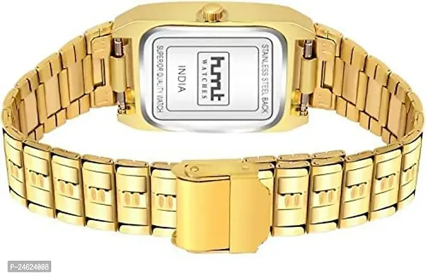 HMT-DX Original Gold Plated Day  Date Functioning Watch for Boys Analog Watch - for Men-thumb3