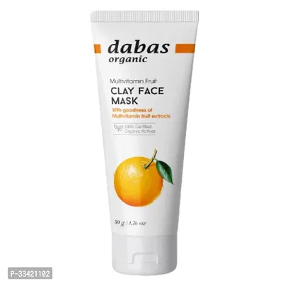 Dabas Organic Clay Face Mask Helps with Oily and Acne Skin 50 Gm