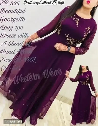 Stylish Georgette Ethnic Gowns For Women