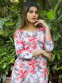 Stylish Multicoloured Cotton Blend Floral Print Kurta With Pant Set For Women-thumb3