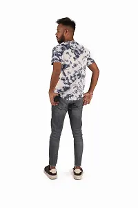 Stylish Multicoloured Cotton Bio-Washed Tie-Dye T-Shirt for Men-thumb2