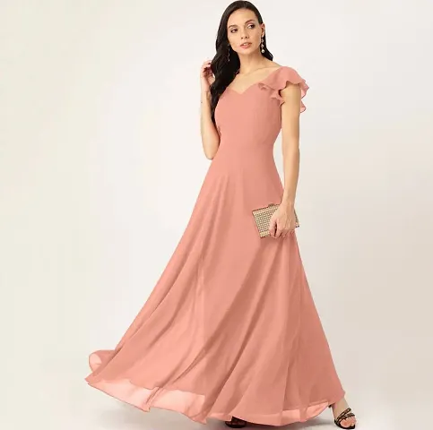 Trendy Flared Maxi Dress