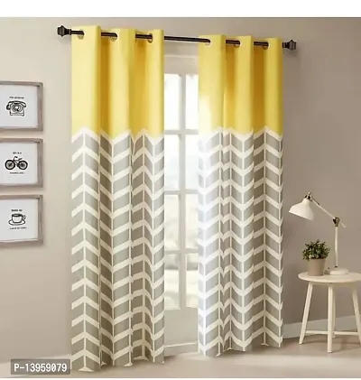 TLF Eyelet Printd Polycotton Curtain for Door-thumb0