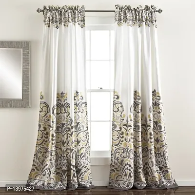 TLF Eyelet Printd Polycotton Curtain for Door Pack of 1