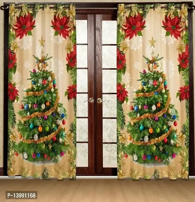 TLF Eyelet Printd Polycotton Curtain for Door pack of 1