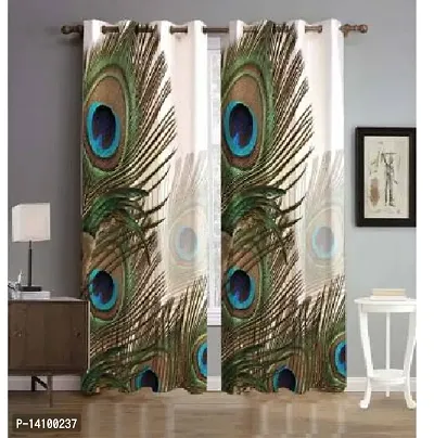 JV Printed Polyester Eyelet Fittin Door Curtain pack of 1