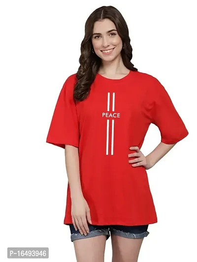 WOMEN Pattern Multi Summer OVERSIZE TSHIRT