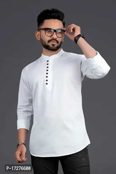 Party wear cotton Short Kurta  for man.-thumb0