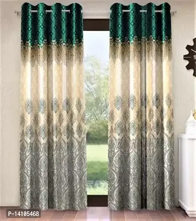 TLF Eyelet Printd Polycotton Curtain for Door-thumb0