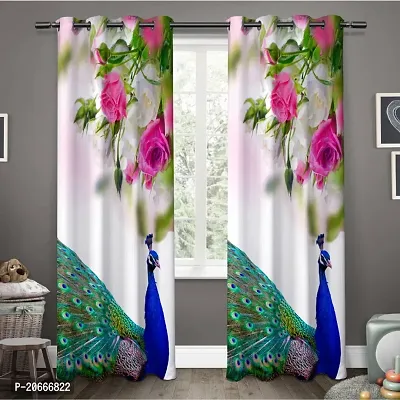 Cotton curtain Polyester Light Filtering Printed Curtain for Home, Office, Kids Room-thumb0