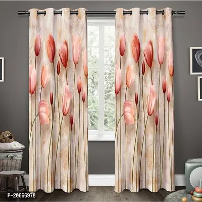 Cotton curtain Polyester Light Filtering Printed Curtain for Home, Office, Kids Room-thumb0