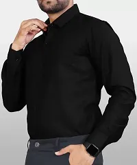 Men Pattern Solid Cotton Shirt-thumb4