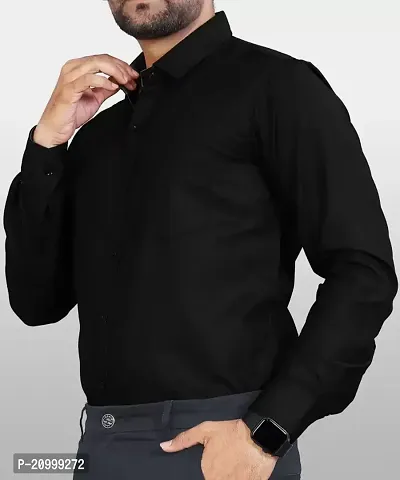 Men Pattern Solid Cotton Shirt-thumb5