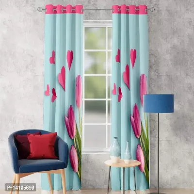 TLF Eyelet Printd Polycotton Curtain for Door