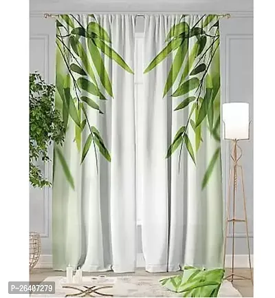 TRAMB  Polyester Light Filtering Printed Curtain for Home, Office, Kids Room PACK OF 1-thumb0