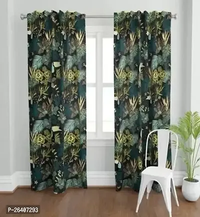 TRAMB  Polyester Light Filtering Printed Curtain for Home, Office, Kids Room PACK OF 1