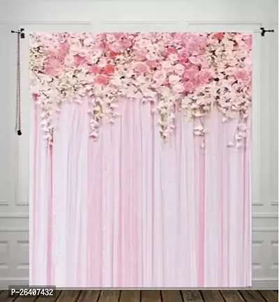 Cotton curtain Polyester Light Filtering Printed Curtain for Home, Office, Kids Room PACK OF 1-thumb0