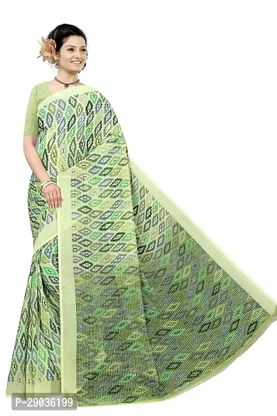 Stylish Chiffon Multicoloured Printed Saree With Blouse Piece-thumb0