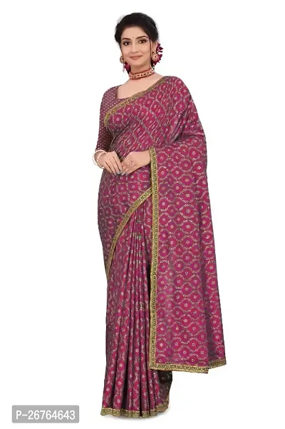 Beautiful Pink Cotton Silk Saree With Blouse Piece-thumb0