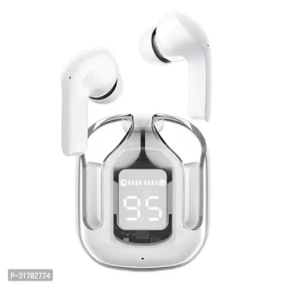 Bluetooth Ultrapods Earbuds with Transparent Charging Case-thumb0