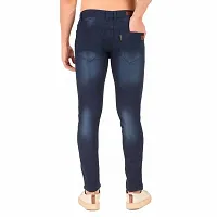 Stylish Grey Denim Mid-Rise Jeans For Men-thumb1