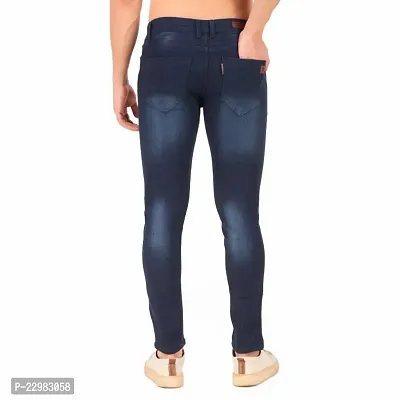 Stylish Grey Denim Mid-Rise Jeans For Men-thumb2