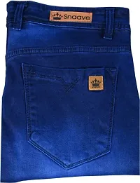 Stylish Blue Denim High-Rise Jeans For Men-thumb3