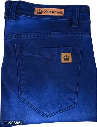 Stylish Blue Denim High-Rise Jeans For Men-thumb4