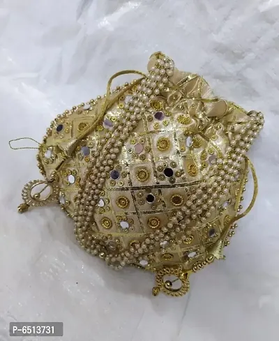 Embroidery Gota Work Potli