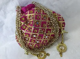 Beautiful Embellished Work Mirror Potli-thumb2