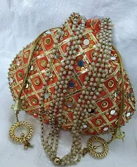 Beautiful Embellished Work Mirror Potli-thumb2