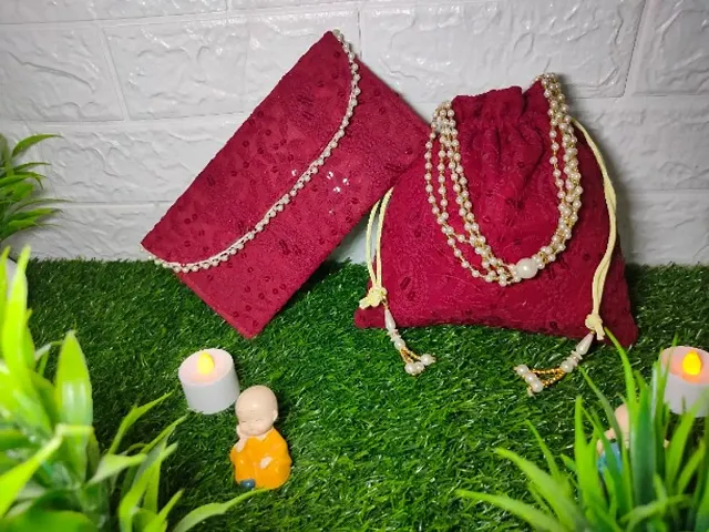 Stylish Rajasthani Embroidered Clutches and Potli For Women
