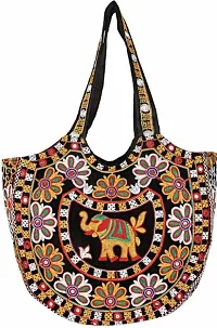 Jaipuri Elephant Embroidered Handbag-thumb1
