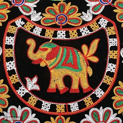 Jaipuri Elephant Embroidered Handbag-thumb4