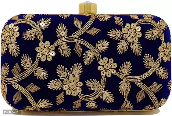 Jaipuri Embroidered Box Clutch-thumb2