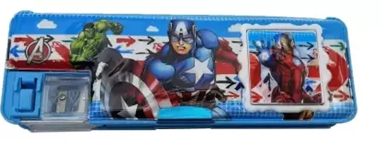 Avengers Captain America Calculator Box Artistic Art Plastic Pencil Box