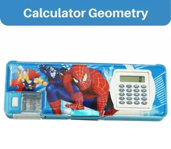 SpiderMan Calculator Box Artistic Art Plastic Pencil Box