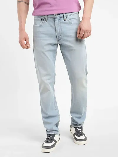 Casual Comfort Stylish Regular Fit Black Denim Full Length Jeans For Men