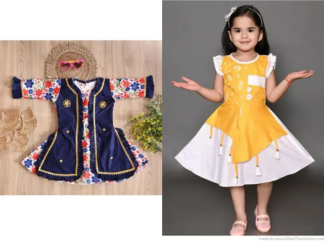 Stylish Dress For Girls Pack Of 2