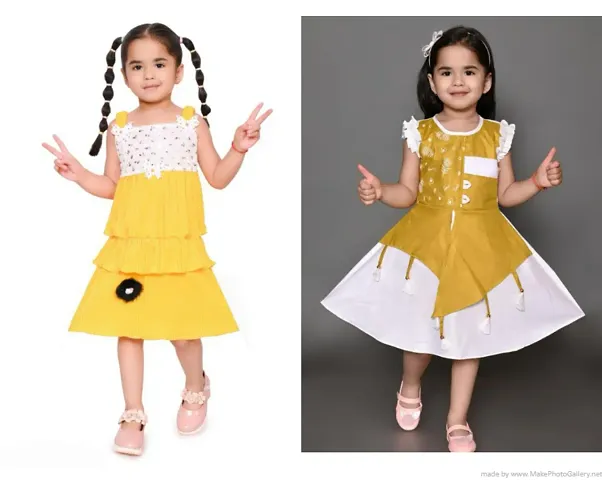 Stylish Dress For Girls Pack Of 2