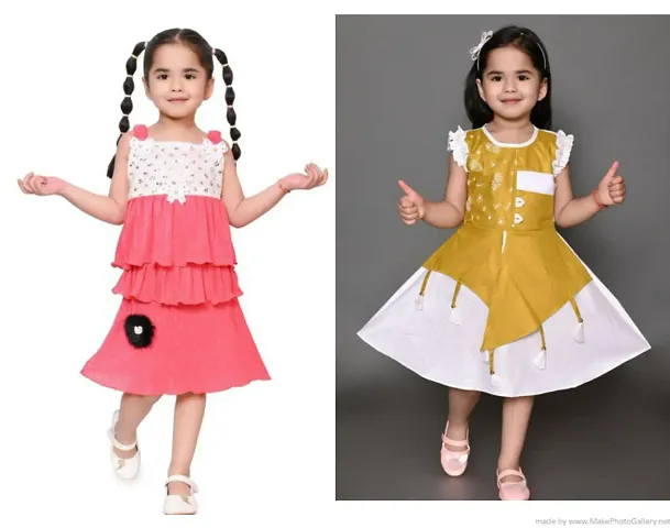 Stylish Dress For Girls Pack Of 2