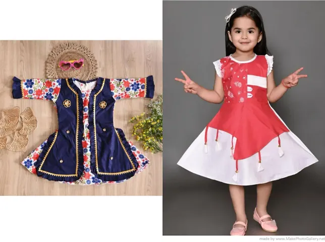 Stylish Dress For Girls Pack Of 2