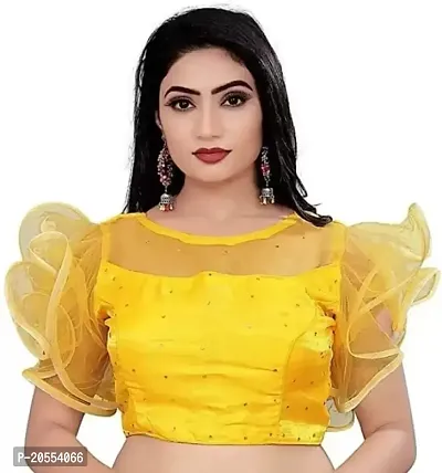 Yellow blouse short sleeve online