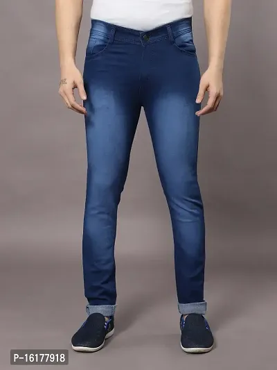 Stylish Cotton  Mid-Rise Jeans For Men
